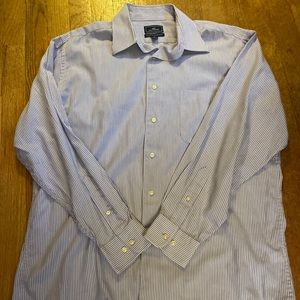 Men's Dockers Dress Shirt Size 15.5/33 Button Down Long Sleeve Collared Striped